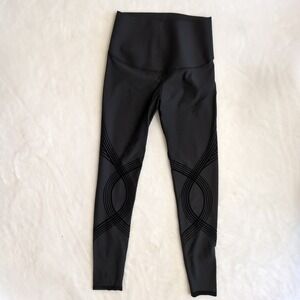 Fanka Body Sculpt Compression Leggings Womens S Black Reversible Lift Activewear